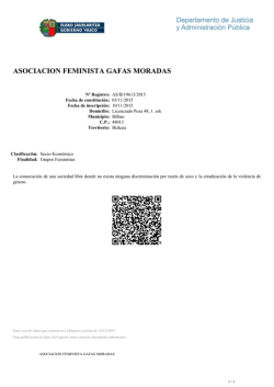 ASOCIACION FEMINISTA GAFAS MORADAS