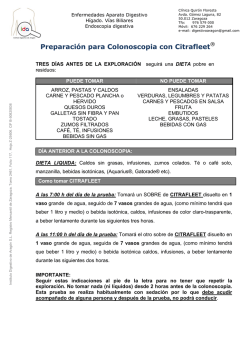 Preparaci&oacute;n para Colonoscopia con Citrafleet