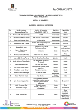 programa de est&iacute;mulo a la creaci&oacute;n y al desarrollo art&iacute;stico pecda