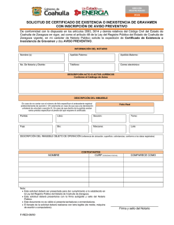 Certificado de existencia e inexistencia de
