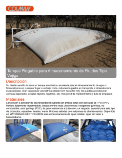 Ficha Tecnica Tanque Plegable Tipo Vejiga 2.0