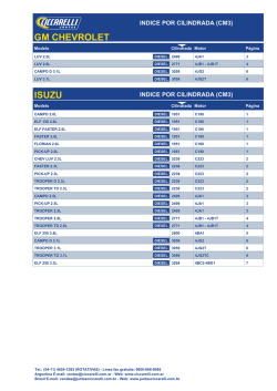 GM CHEVROLET ISUZU - Juntas Ciccarelli