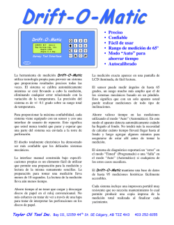 &bull; Preciso &bull; Confiable &bull; F&aacute;cil de usar &bull; Rango de medici&oacute;n de 65&ordm;