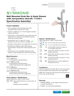 T-700B-V - Symmons Industries, Inc.