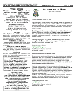 ARCHDIOCESE OF MIAMI