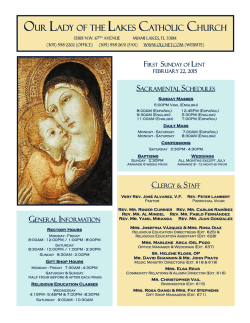 OUR LADY OF THE LAKES CATHOLIC CHURCH