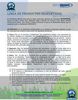 El Fertilizante Mineral ideal para la mejor producci&oacute;n agr&iacute;cola de