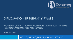 DIPLOMADO NIIF PLENAS Y PYMES