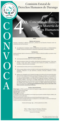 4 Concurso de Ensayo en Materia de Derechos Humanos