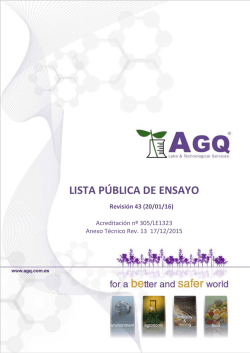 LISTA P&Uacute;BLICA DE ENSAYO