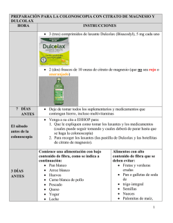PREPARACI&Oacute;N PARA LA COLONOSCOPIA CON