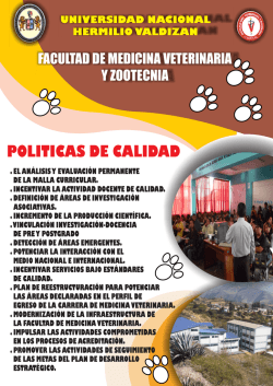 Misi&oacute;n, Visi&oacute;n, Valores y Pol&iacute;ticas de Calidad