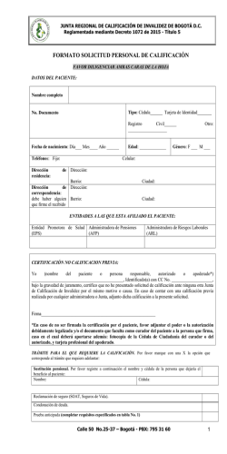 formato solicitud personal de calificaci&oacute;n