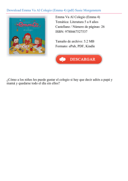 Emma Va Al Colegio (Emma 4)