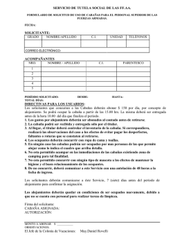 Formulario caba&ntilde;as modificado - Direcci&oacute;n General de los Servicios