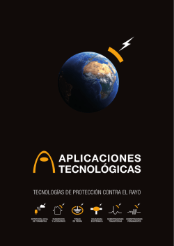 TECNOLOG&Iacute;AS DE PROTECCI&Oacute;N CONTRA EL RAYO