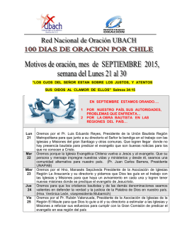 Motivos de Oraci&oacute;n Sept.