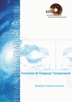 Formaci&oacute;n de Terapeuta Transpersonal