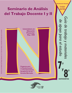 Seminario de An&aacute;lisis del Trabajo Docente I y II