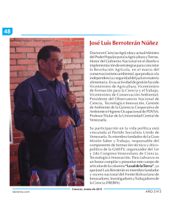 Biograf&iacute;a del Prof. Jos&eacute; Luis Berroter&aacute;n N&uacute;&ntilde;ez