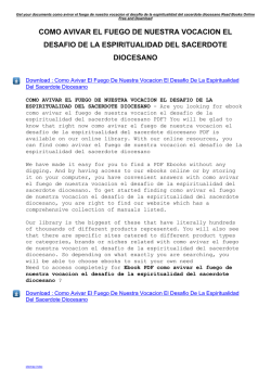 Como Avivar El Fuego De Nuestra Vocacion El