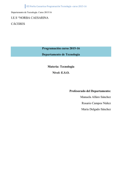 IES Norba Caesarina-Programaci&oacute;n Tecnolog&iacute;a -curso 2015-16