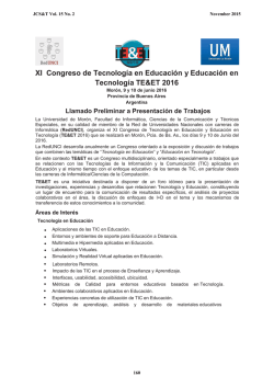 XI Congreso de Tecnolog&iacute;a en Educaci&oacute;n y Educaci&oacute;n en