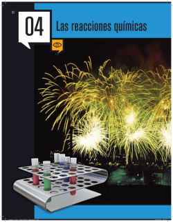 Las reacciones qu&iacute;micas
