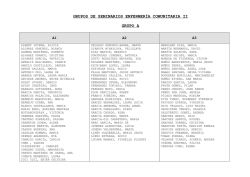 GRUPOS DE SEMINARIOS PRODUCTOS SANITARIOS