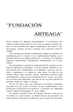"FUNDACI&Oacute;N ARTEAGA"