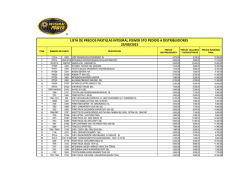 Lista de Precios Pastillas de Freno 5to