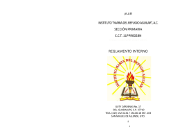 REGLAMENTO DE PRIMARIA - Instituto Mar&iacute;a del Refugio Aguilar AC
