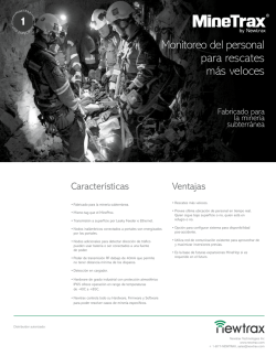 MineTrax-Newtrax Monitoreo del personal