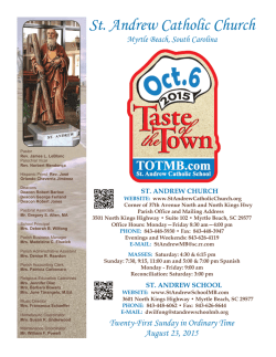 August 23 - St. Andrew Catholic Church