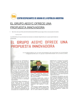 el grupo aegyc ofrece una propuesta innovadora