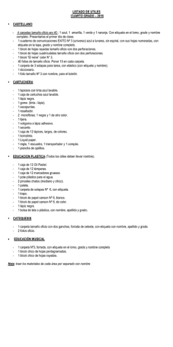 Cuarto grado. - Colegio San Cirano