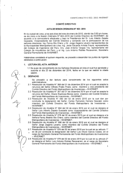 ACTA SESION O. C.D 922 - 2015
