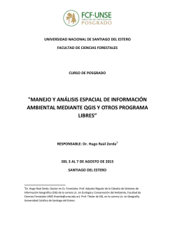 "MANEJO Y AN&Aacute;LISIS ESPACIAL DE INFORMACI&Oacute;N AMBIENTAL