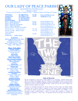 OUR LADY OF PEACE PARISH