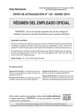 R&Eacute;GIMEN DEL EMPLEADO OFICIAL