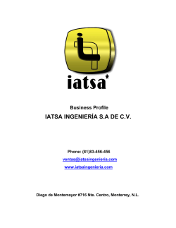 IATSA INGENIER&Iacute;A S.A DE C.V.