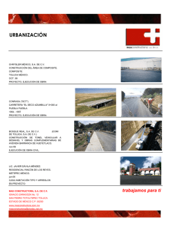 URBANIZACI&Oacute;N - Mas Constructora