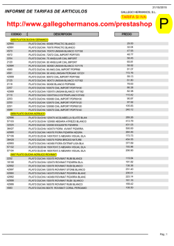 TARIFA WEB (JULIO) - Gallego Hermanos, S.L.