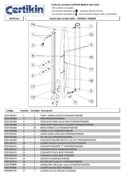 Despiece ducha solar 30L
