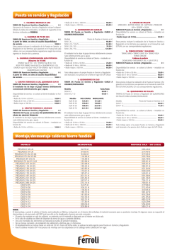 Montaje/desmontaje calderas hierro fundido Puesta en