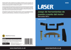 Juego de herramientas de puesta a punto del motor