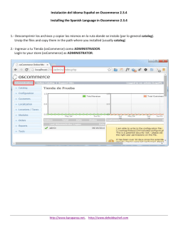 Instalaci&oacute;n del Idioma Espa&ntilde;ol en Oscommerce 2.3.4