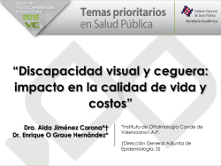 Discapacidad visual y ceguera