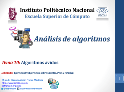 Tema 10: Algoritmos &aacute;vidos