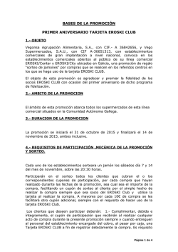 Bases legales sorteo jamones aniversario